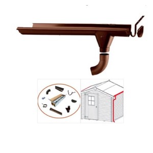 Kit A gronde Grondaie per casette con falde da cm. 180 a cm. 219