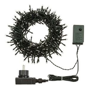 LUCI DI NATALE 100 LED MULTICOLOR + 8 GIOCHI LUCE PER ESTERNO
