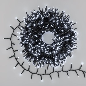 LUCI DI NATALE 180 LED BIANCO + 8 GIOCHI LUCE PER ESTERNO