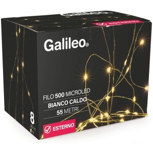 FILI IN RAME CON 500 MICRO LED PER ESTERNO BIANCO CALDO