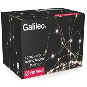 FILI IN RAME CON 300 MICRO LED PER ESTERNO BIANCO FREDDO