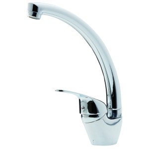 RUBINETTO MISCELATORE BRIXO TIRRENO 40 LAVELLO CANNA ALTA IN OTTONE CROMATO