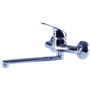RUBINETTO MISCELATORE BRIXO TIRRENO 40 LAVELLO A MURO IN OTTONE CROMATO