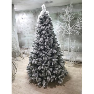 Albero di natale Alaska Snow innevato cm 270 con 3100 rami
