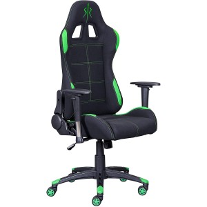 SEDIA POLTRONA GAMING GREEN O UFFICIO PROFESSIONALE ERGONOMICA 66x50x127-134 CM COLORE VERDE XL
