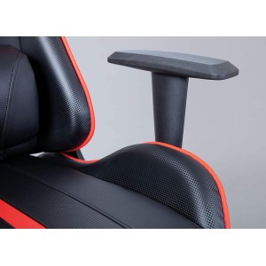 SEDIA POLTRONA ERGONOMICA PROFESSIONAL DA GAMING RATO RED 70x127x70CM COLORE ROSSO E NERO