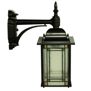 LANTERNA A MURO SERIE CLOK ALLUMINIO FINITURA BRONZO