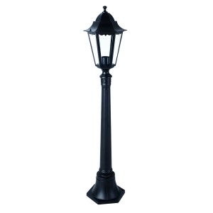 LANTERNA SU PIANTANA SERIE MINERVA ALLUMINIO NERO CM 120