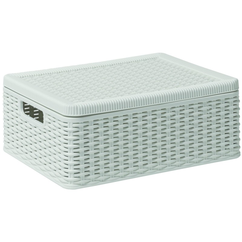 CONTENITORE MULTIUSO IN RESINA CON COPERCHIO BIANCO DECORA M -381 CONTENITORE MULTIUSO IN RESINA CON COPERCHIO BIANCO DECORA M -381