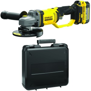 SMERIGLIATRICE STANLEY FATMAX BATTERIA LITIO 18V SFMCG 400M2K CON CARICABATETRIA E VALIGETTA