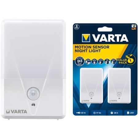 TORCIA VARTA MOTION SENSOR CON SENSORE DI MOVIMENTO LED BIANCO CALDO 2 PEZZI