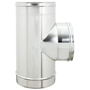 RACCORDO A T INOX F.F.M. CM.13 TUBO STUFA