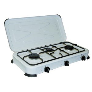 FORNELLO A GAS 3 FUOCHI 60X30X10 -BG-03C