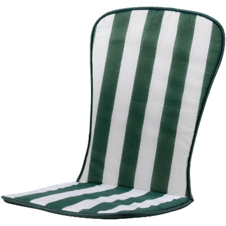 CUSCINO ACTION A RIGHE BIANCO/VERDE MONOALTO