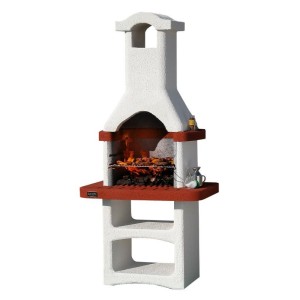 BARBECUE IN MURATURA ALICANTE CON CAPPA A CARBONELLA FORNO GRIGLIA BBQ