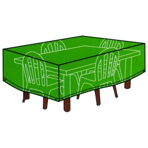 TELO COPERTURA PER TAVOLO RETTANGOLARE CON SEDIE CHIUSURA AD ELASTICO CM.173X215