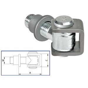 CARDINI COMUNELLO FILETTATI PER CANCELLI M24 A.120