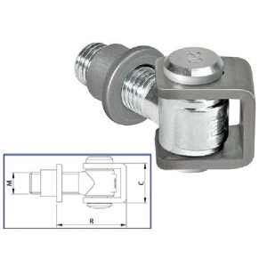 CARDINI COMUNELLO FILETTATI PER CANCELLI M24 A.120