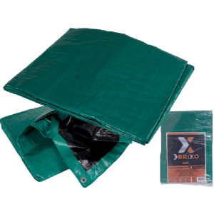 TELONE BRIXO PE OCCHIELLATO NERO/VERDE PESANTE MT8X10