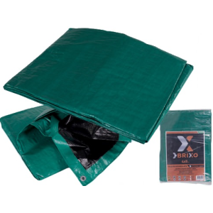 TELONE BRIXO PE OCCHIELLATO NERO/VERDE PESANTE MT8X10