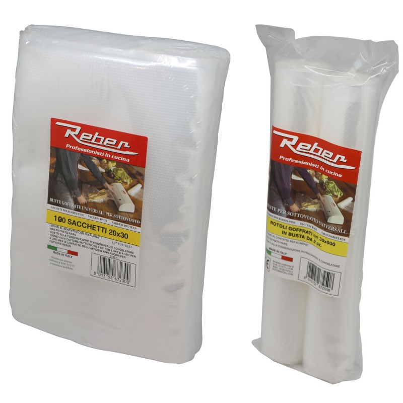 BUSTE PER SOTTOVUOTO CM.15X25 CONF. 100 PEZZI -6745N BUSTE PER SOTTOVUOTO CM.15X25 CONF. 100 PEZZI -6745N