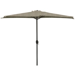 OMBRELLONE ALUMINIO MEZZALUNA GRIGIO