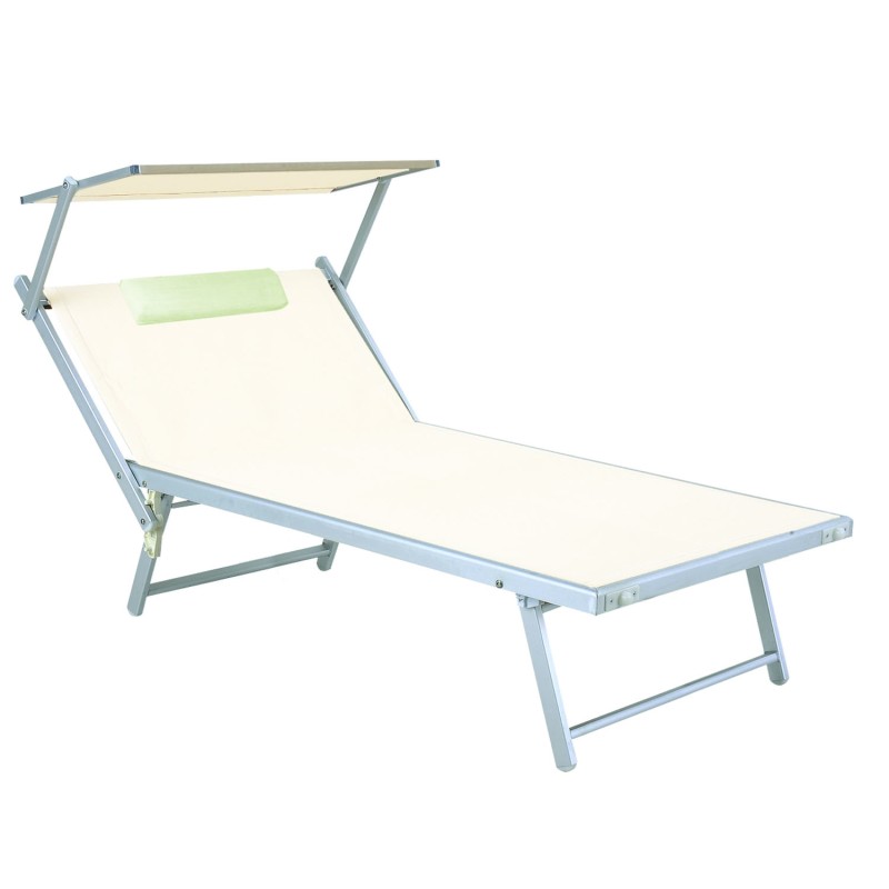 LETTINO SPIAGGIA PRENDISOLE RIMINI LUI & LEI CON SCHIENALE E TETTINO REGOLABILI LETTINO SPIAGGIA PRENDISOLE RIMINI LUI & LEI CON SCHIENALE E TETTINO REGOLABILI