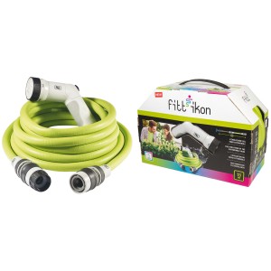 KIT IKON TUBO ESTENSIBILE 1/2 ROTOLO 15 MT. COLOR LIME