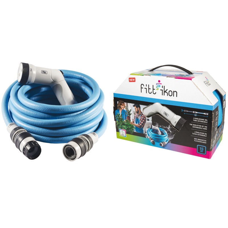KIT IKON TUBO ESTENSIBILE 1/2 ROTOLO 15 MT. COLORE AZZURRO KIT IKON TUBO ESTENSIBILE 1/2 ROTOLO 15 MT. COLORE AZZURRO