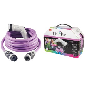 KIT IKON TUBO ESTENSIBILE 1/2 ROTOLO 15 MT. COLOR LAVANDA