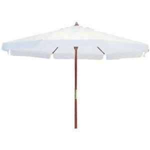 OMBRELLONE IN LEGNO D.350 CON BORDO ARREDO ESTERNO PISCINA