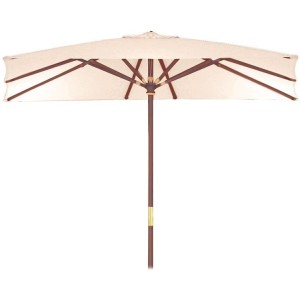 OMBRELLONE IN LEGNO SUN TOP 300X300 PALO MM.50 ARREDO ESTERNO PISCINA