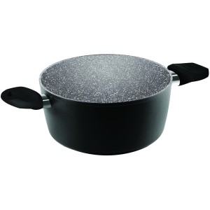 CASSERUOLA 2 MANICI AETERNUM BLACK PEARL D.20 ADATTA PER PIANO AD INDUZIONE