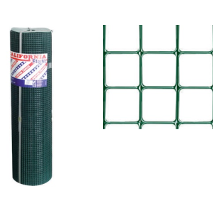 RETE ELETTROSALDATA CALIFORNIA PLASTIC A MAGLIA QUADRA 12X12RT25MT H50