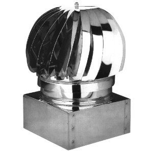 FUMAIOLO VENTOLINO ZINCATO CAPPELLOTTO GIREVOLE QUADRO CM.22X22 COMIGNOLO STUFA