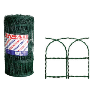 RETE PER AIUOLE HAWAII IN FILO D'ACCIAIO ZINCATO E PLASTIFICATO 150X90 RT.10 MT H.65