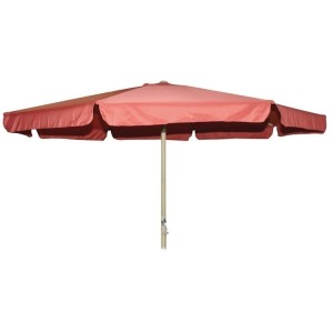 OMBRELLONE IN ALLUMINIO SALMONE D.400 PALO MM.48 ARREDO ESTERNO PISCINA