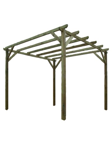 PERGOLA LASA IN LEGNO DI PINO IMPREGNATO 3X3