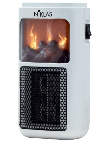 TERMOVENTILATORE NIKLAS CON EROGATORE CERAMICO PTC PLUGIN FUEGO 400W 11x10xH19 cm