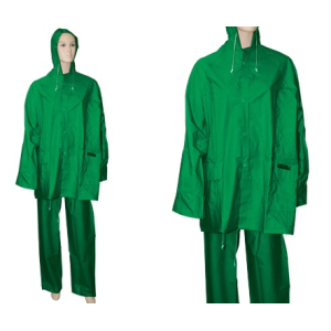 COMPLETO IMPERMEABILE IN PVC GIACCA E PANTALONE BRIXO VERDE NYLONDRY - TAGLIA L