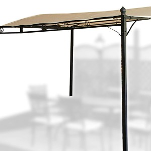 GAZEBO VERANDA DA PARETE ACCIAIO PATIO 300X250 TOP 180GR/MQ PERGOLA GIARDINO