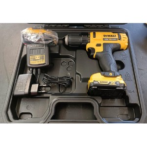 TRAPANO DEWALT BATTERIA LITIO 10,8V DCD 710D2 CON 2 BATTERIE, CARICATORE E VALIGETTA