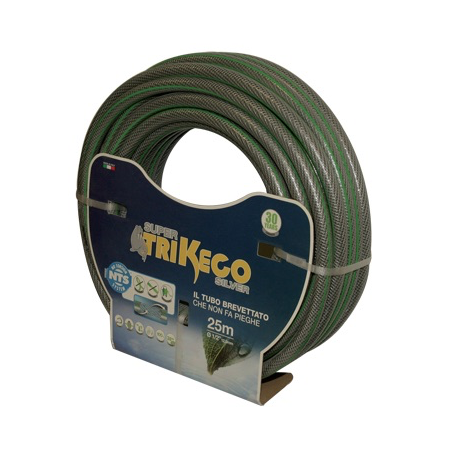 TUBO IRRIGAZIONE MAGLIATO SUPERTRIKECO SILVER 3/4" ROTOLO 25 MT