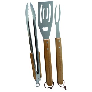 SET BARBECUE CAMPINGAZ 3 PEZZI CON MANICO IN LEGNO
