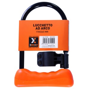 LUCCHETTO BRIXO AD ARCO PER MOTO STRONG 170X245MM
