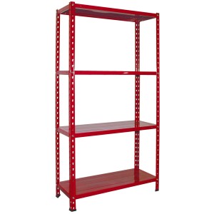 SCAFFALE 4 PIANI METAL MINIKIT ROSSO
