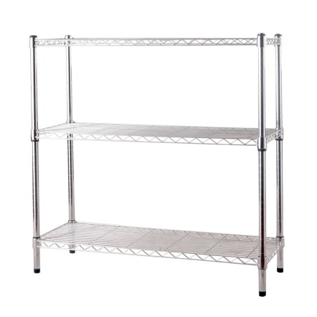 SCAFFALE CON PIEDINI BRIXO MANHATTAN 3 PIANI H.90CM