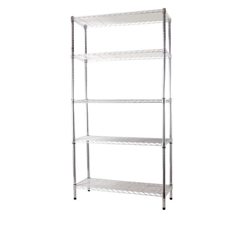 SCAFFALE CON PIEDINI BRIXO MANHATTAN 5 PIANI H.180CM SCAFFALE CON PIEDINI BRIXO MANHATTAN 5 PIANI H.180CM