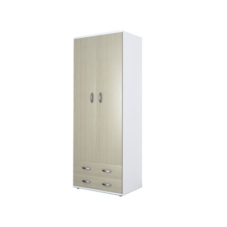 ARMADIO CON CASSETTI BIANCO/OLMO -91 18 42