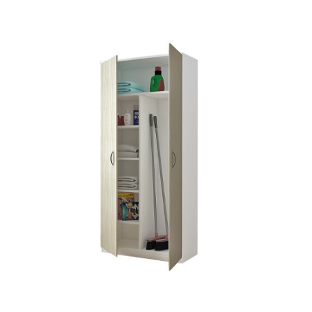 ARMADIO PORTASCOPE BIANCO/OLMO -75 18 10